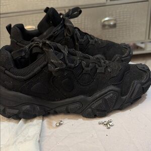 Chunky Black Sneakers